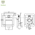 GL-12144 Patch de paleta de acero para camiones Toolers Toolbox